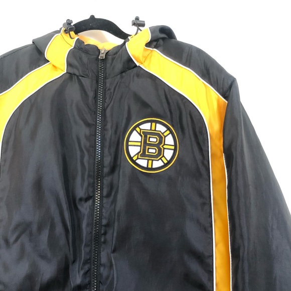 Boston Bruins puffer jacket with hood - Picture 2 of 5